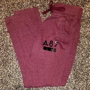 Burgendy/Maroon Sweat Pants